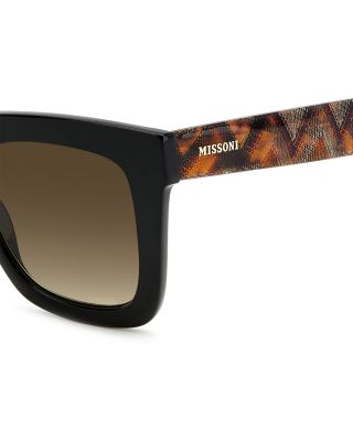 Fabric Eyewear Prescription Compatible Square Sunglasses, 52mm