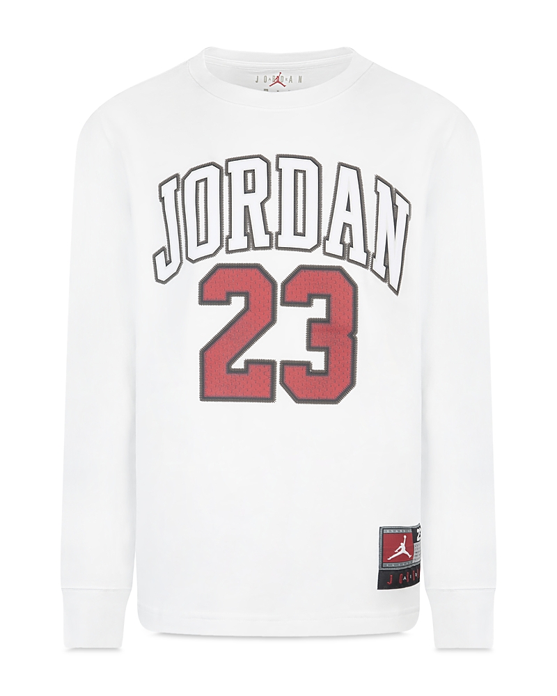 Jordan Practice Flight Graphic Tee - Big Kid In White