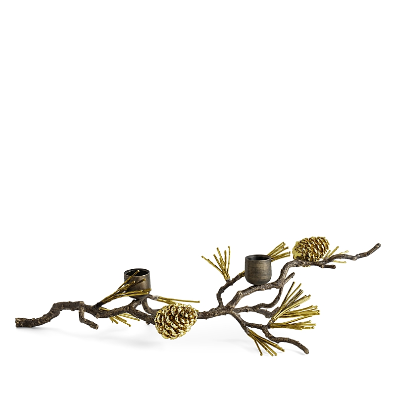 Michael Aram Pine Cone Tabeltop Candle Holder In Brown