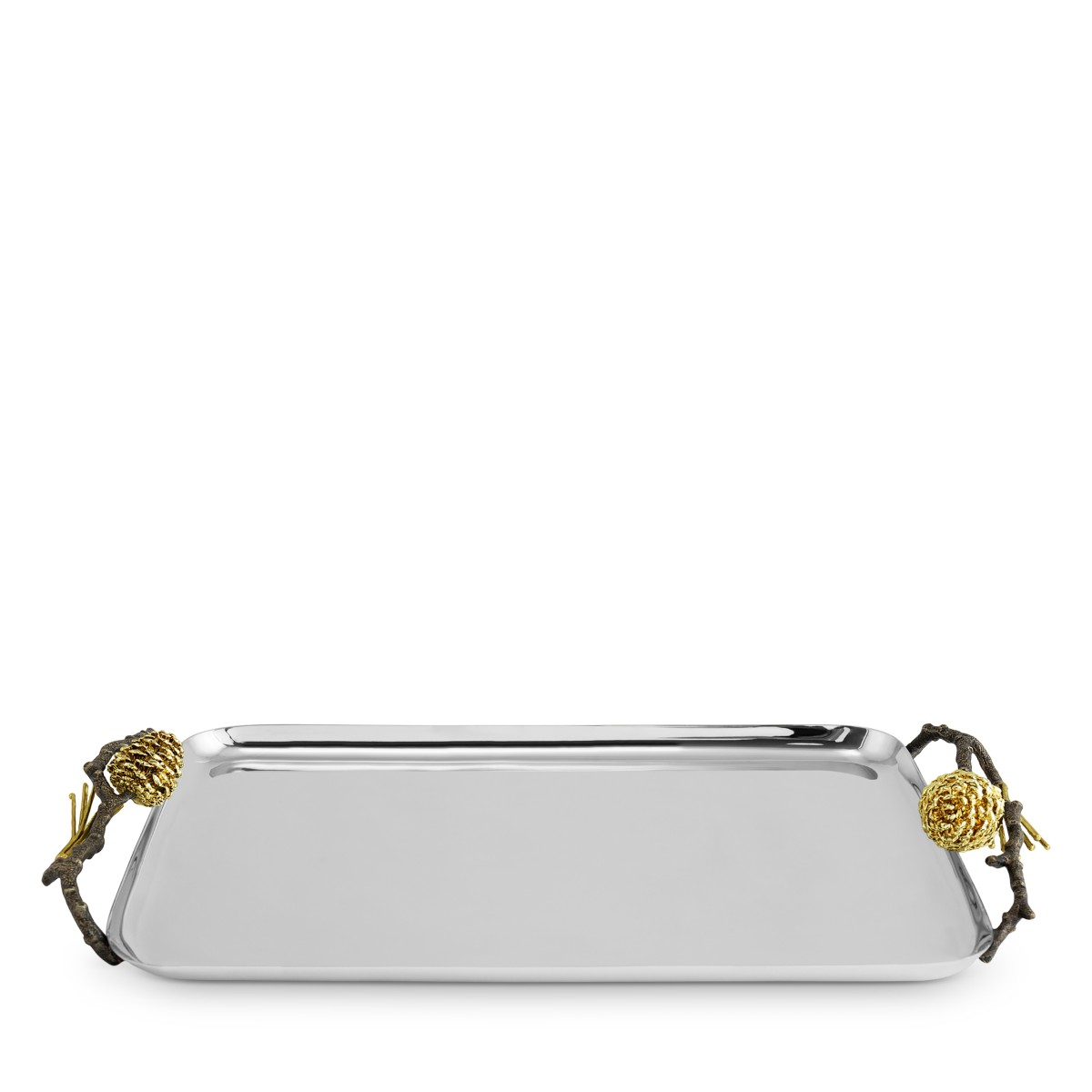 Michael Aram Pine Cone Small Tray in Silver
