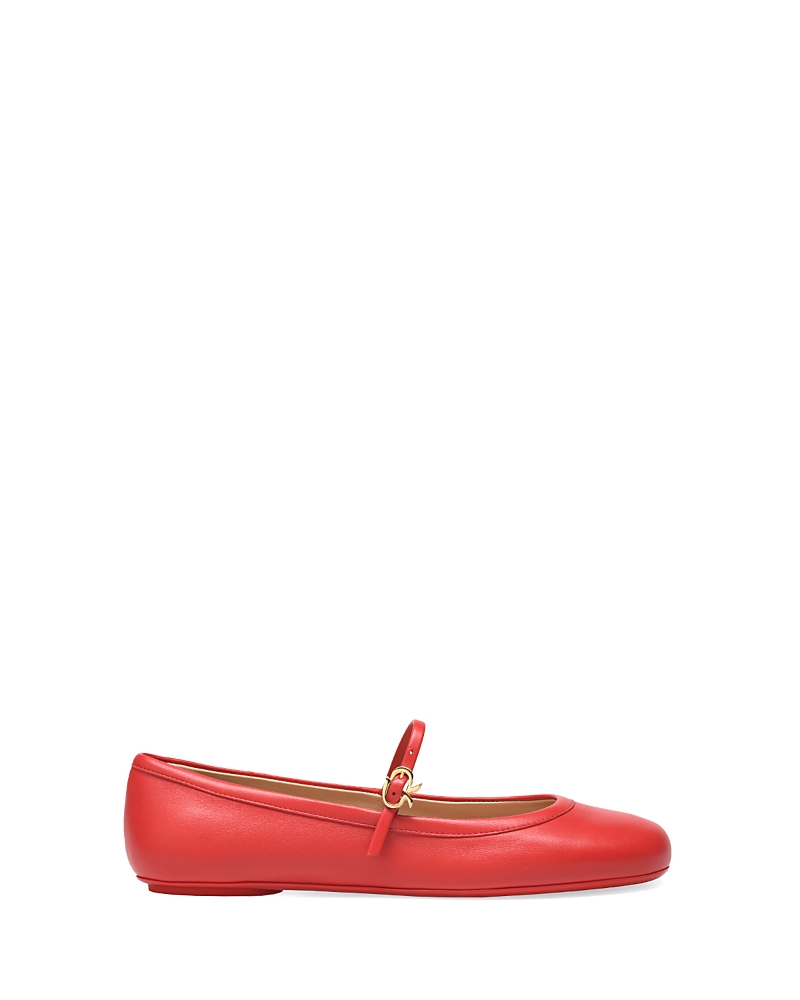 Gianvito Rossi Carla Ballet Flats In Red