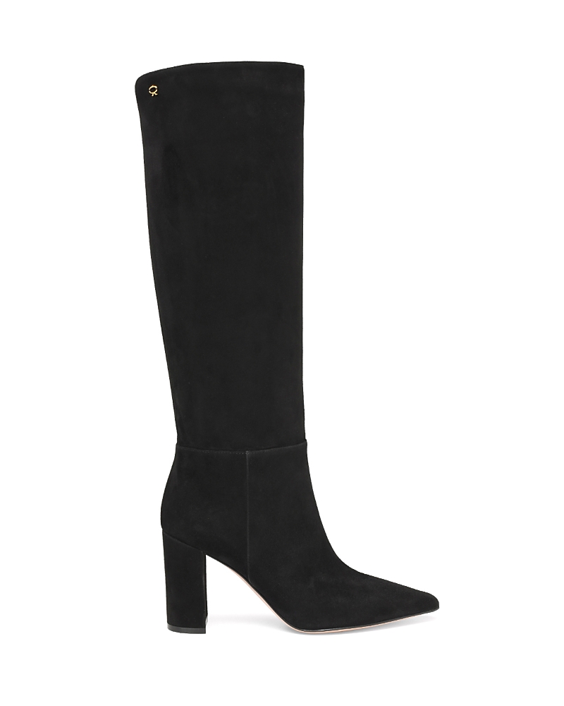 Gianvito Rossi Slouch 85 Knee-high Suede Boots In Black