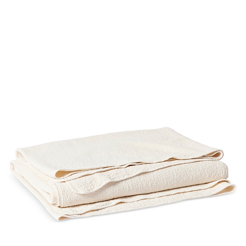 Coyuchi Cotton Cascade Coverlet, Twin In Undyed