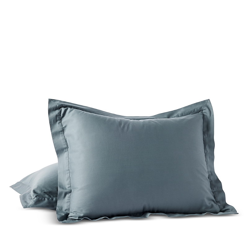Coyuchi Cloud Soft Organic Cotton Cotton Sateen Sham In Gulf