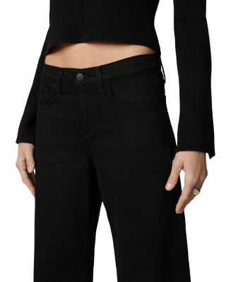 The Lou Lou Low Rise Wide Leg Jeans in Black
