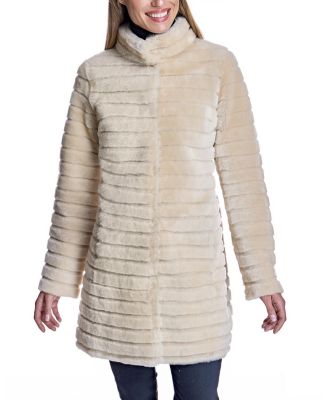 Maximilian - Grooved Shearling Jacket