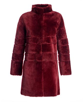 Reversible Seam-Out Shearling Shortcoat