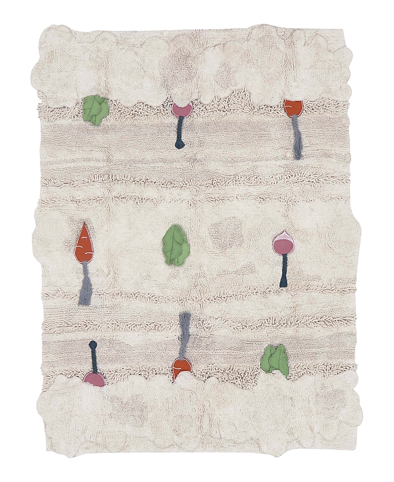 Lorena Canals O C Washable Veggie Garden Area Rug, 4' X 5'3 In Natural