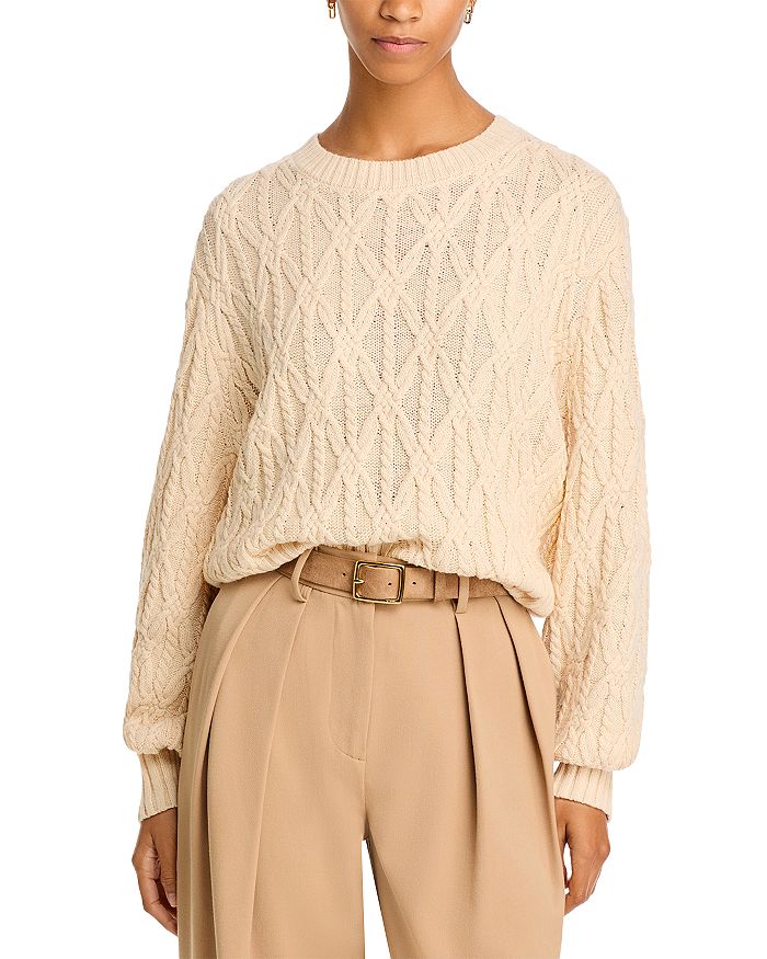 FRENCH CONNECTION Layon Cable Knit Sweater Bloomingdale s