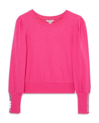 Habitual Kids - Button Trim Knit Top - Big Kid