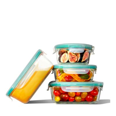 12 Piece Smart Seal Glass Food Storage Container Set