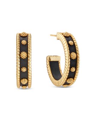 Capucine De Wulf Berry Ebony Medium Hoop Earrings