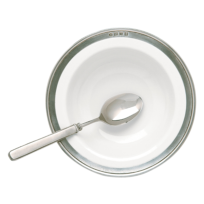 Match Convivio Cereal Bowl In Pewter/white