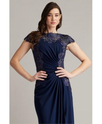 Chelan Embroidered Illusion Gown