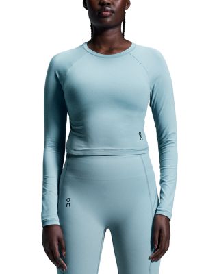 On - Movement Long Sleeve Crop Top