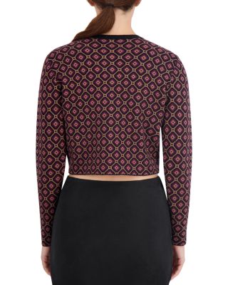 Cropped Crewneck Cardigan