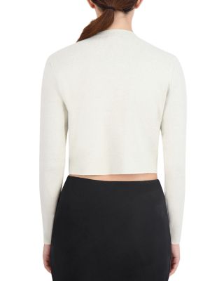 Cropped Crewneck Cardigan
