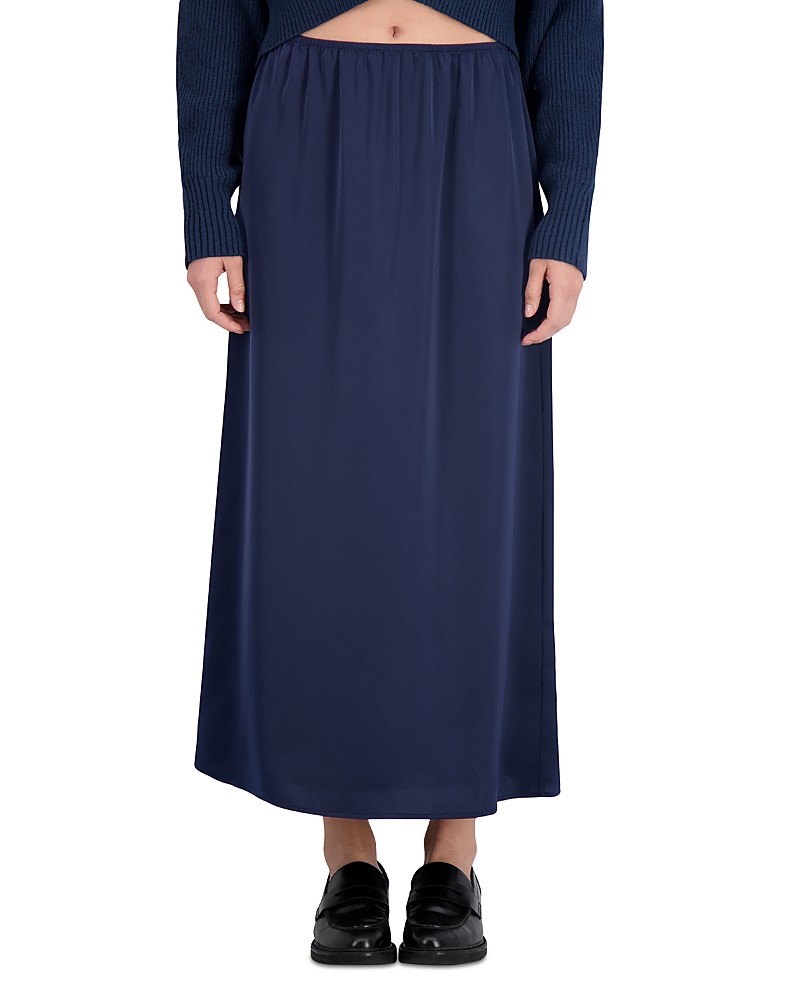 Point Satin Maxi Skirt