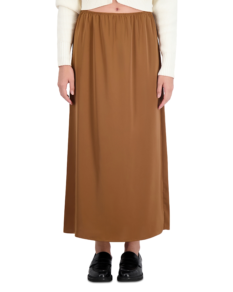 Point Satin Maxi Skirt