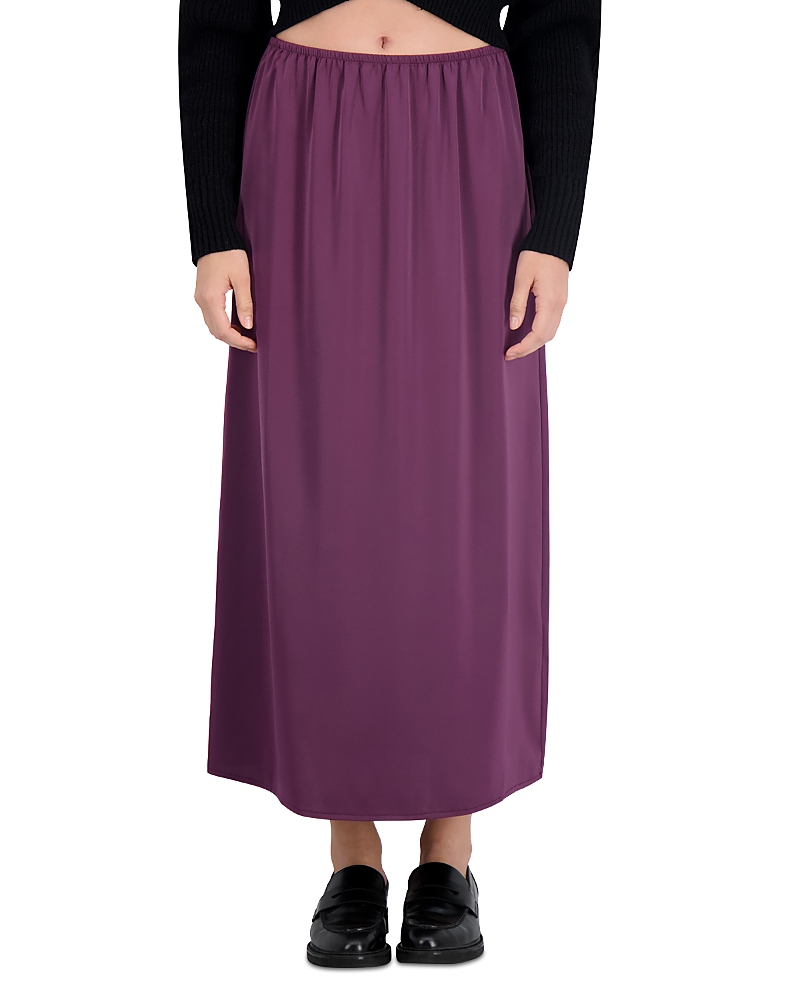 Point Satin Maxi Skirt
