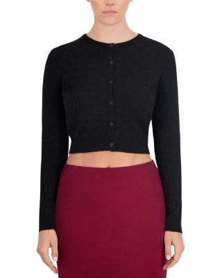 Basketweave Knit Cardigan