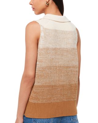 Collared Ombr&amp;eacute; Top