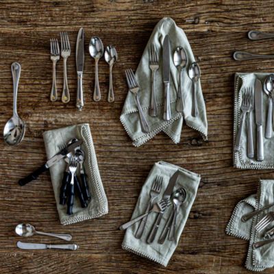 Berry and Thread 20 Piece Flatware Set, Polished