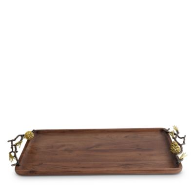Pine Cone Medium Wood Tray