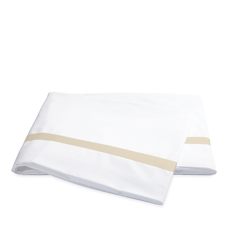 Matouk Lowell Flat Sheet, Full/queen In Dune