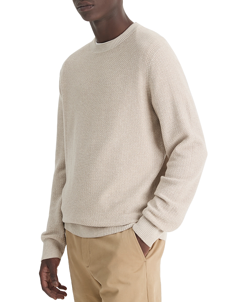 Vince Ribbed Crewneck Sweater In British Khaki