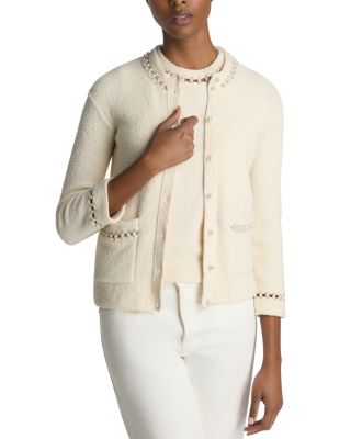 St. John - Embellished Cardigan