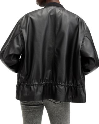 Sofi Leather Bomber Jacket