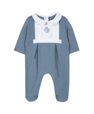 Tartine et Chocolat - Boys' TC Monogram Footed Pajamas - Baby
