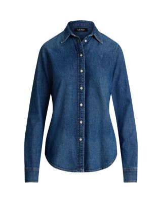 Button Front Denim Shirt