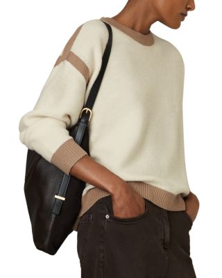 REISS Beth Color Blocked Crewneck Sweater | Bloomingdale&rsquo;s