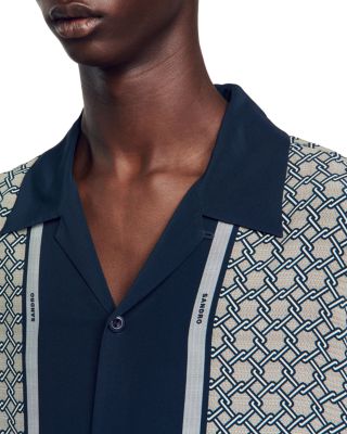 Short Sleeved Patterned Shirt
