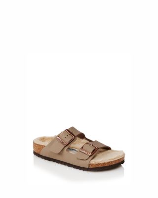 Birkenstock - Unisex Arizona Shearling Sandals - Toddler, Little Kid