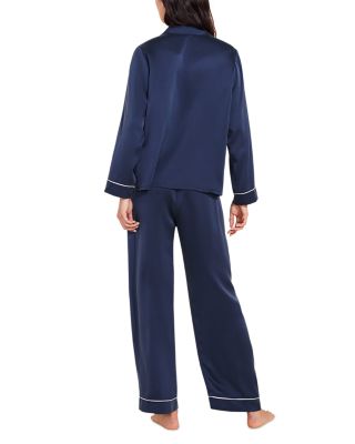 Inez Washable Silk Long Pajama Set