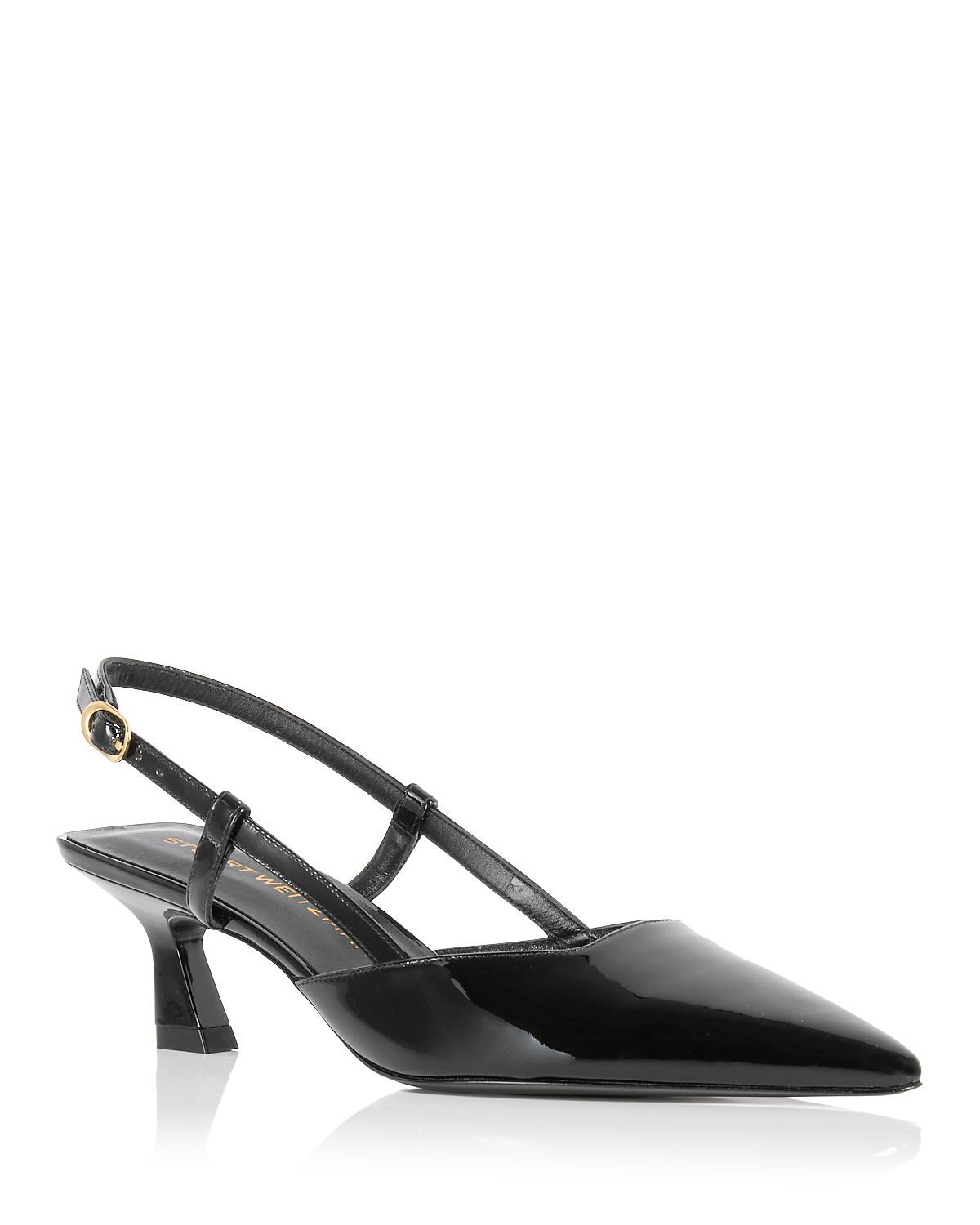 Stuart Weitzman Women's Vinnie 50 Slingback Kitten Heels