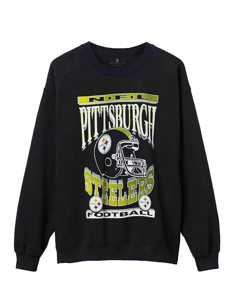 Junk Food Clothing Unisex Nfl Pittsburgh Steelers Helmet Flea Market Crew