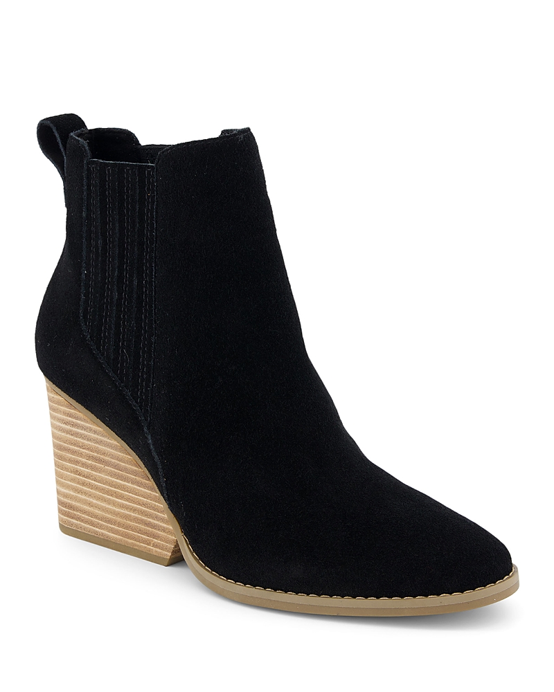 TOMS WOMEN'S NOA WEDGE CHELSEA BOOTIES