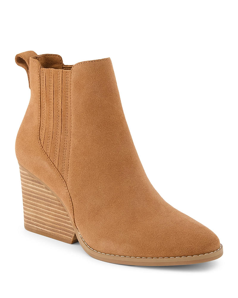 TOMS WOMEN'S NOA WEDGE CHELSEA BOOTIES
