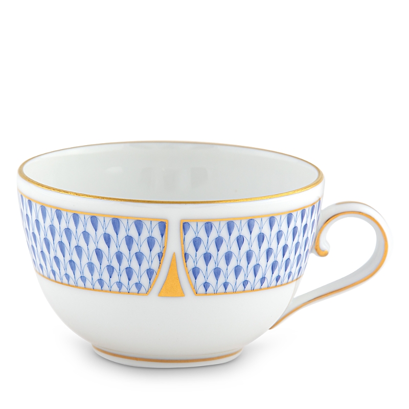 Herend Art Deco Blue Tea Cup In Blue