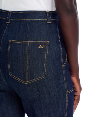 Benji High Rise Cuffed Jeans in Indigo