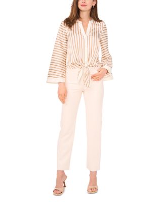 Striped Button Front Shirt