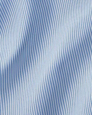 Cotton Twill Fine Line Stripe Slim Fit Dress Shirt
