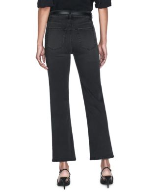 Le Sleek Straight High Rise Cropped Jeans in Kerry
