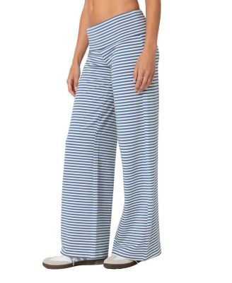 Lilah Striped Fold Over Pants