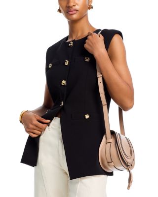 Marcie Small Leather Saddle Bag