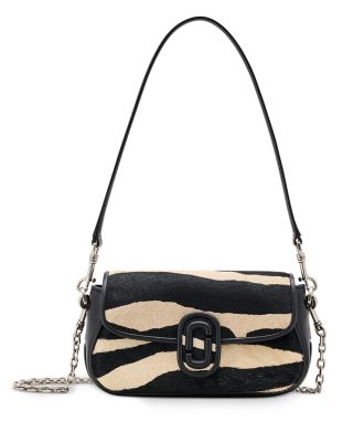 Marc Jacobs The Zebra Calf Hair Clover Shoulder Bag
